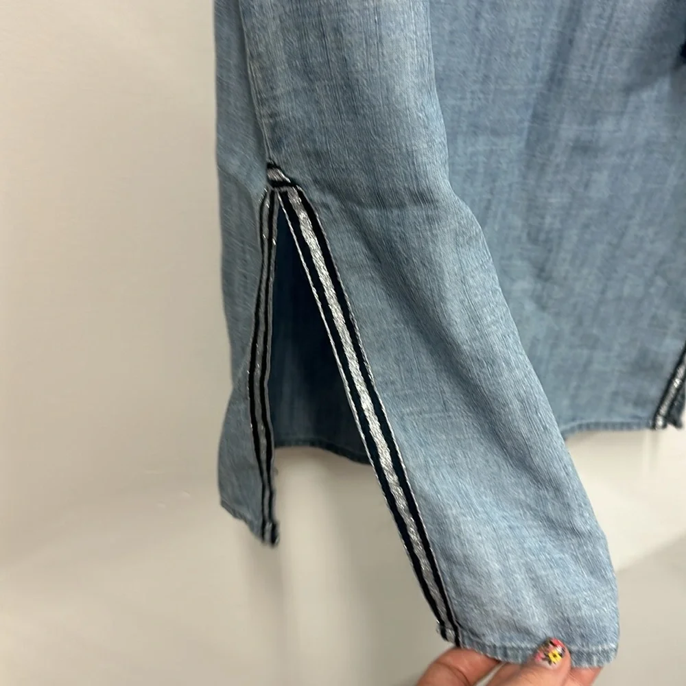 J Crew blue chambray dress coverup S - Picture 5 of 7